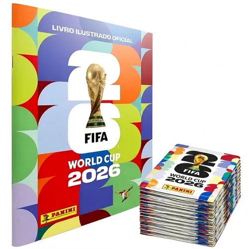 Album Oficial Copa Do Mundo 2026 70 OU 35 OU 21 Figurinhas Capa Brochura